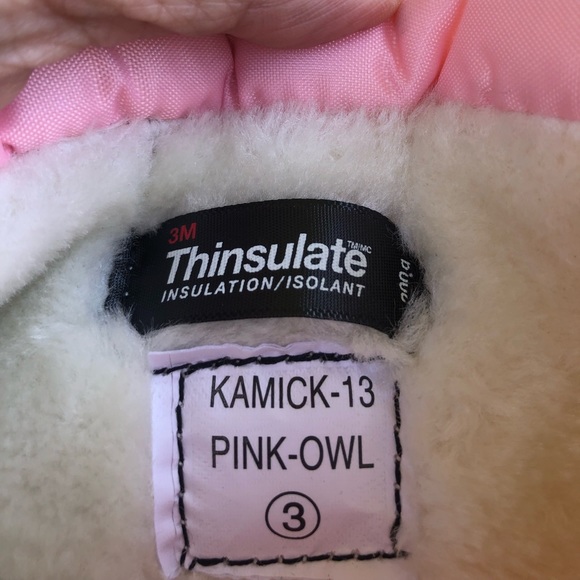 Snow Boots Dream Pairs Big Girl Mid Calf waterproof insulation boots pink size 3 - Picture 9 of 15